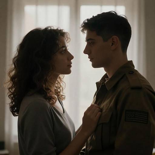 Intimate Moment Between Young Couple