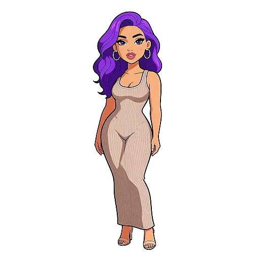 Elegant Woman in Taupe Ribbed Bodysuit