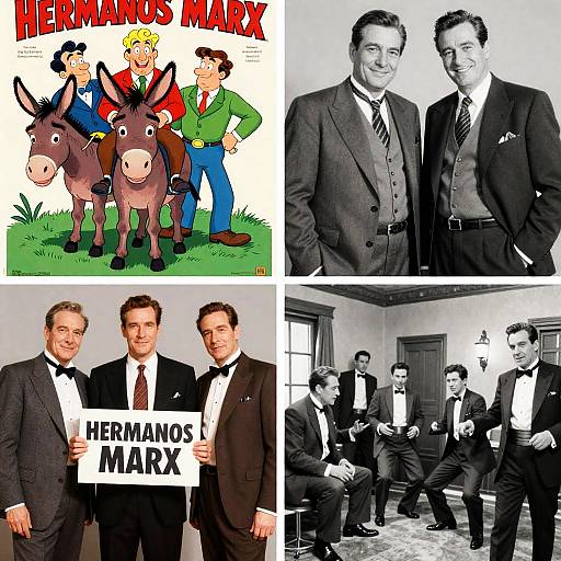 Collage of Marx Brothers Artistic Posters