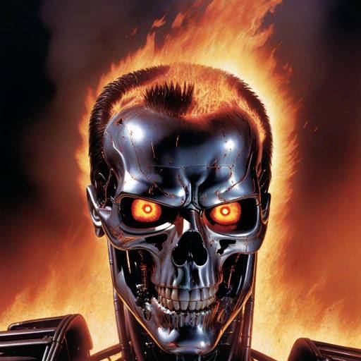 Futuristic Grit: Terminator 2 Poster