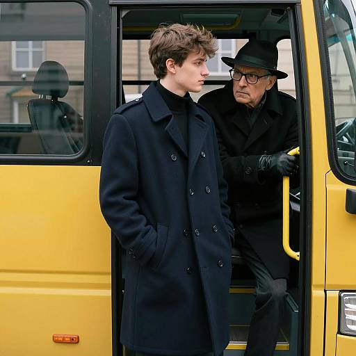 Serious Encounter by the Yellow Bus