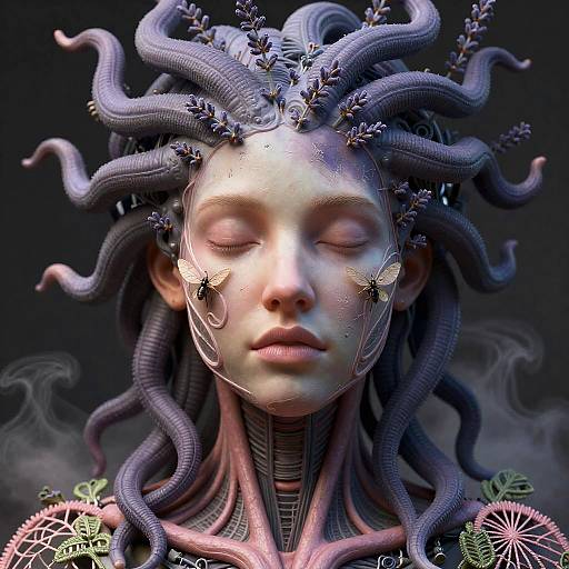 Ultra-Realistic Art Nouveau Medusa
