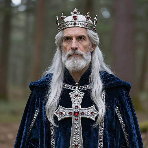 Regal Man in Elaborate Fairy Tale Costume