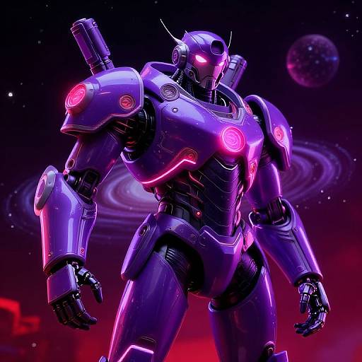 Retro-Futuristic Zurg in Neon Armor