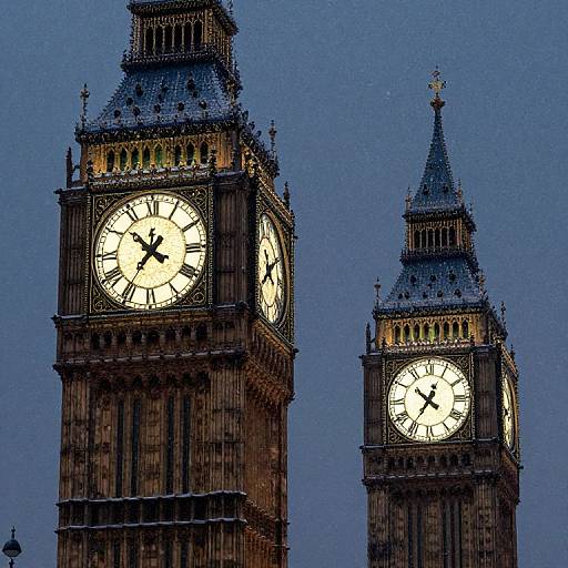Reverse Time Clock Tower Storm