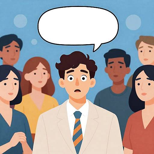 Festive Party Scene with Surprised Guest