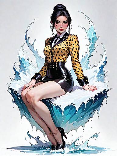 Trendy Fashionista in Leopard Print