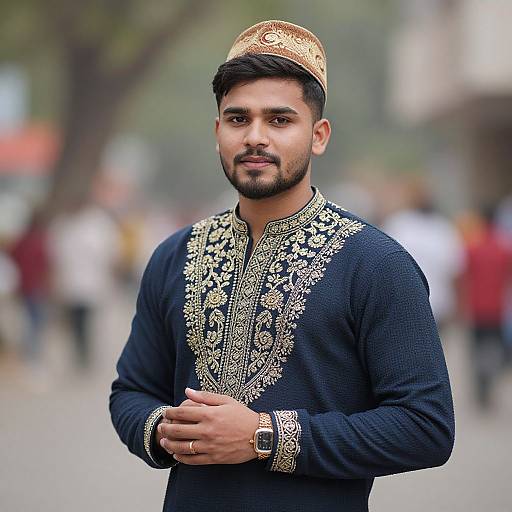Indian Man in Wedding Attire