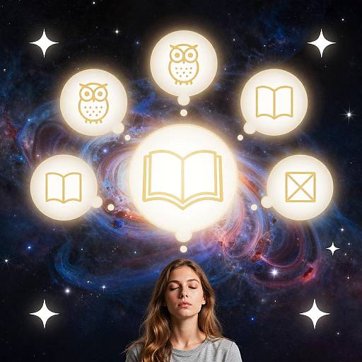 Surreal Filosofia with Cosmic Symbols