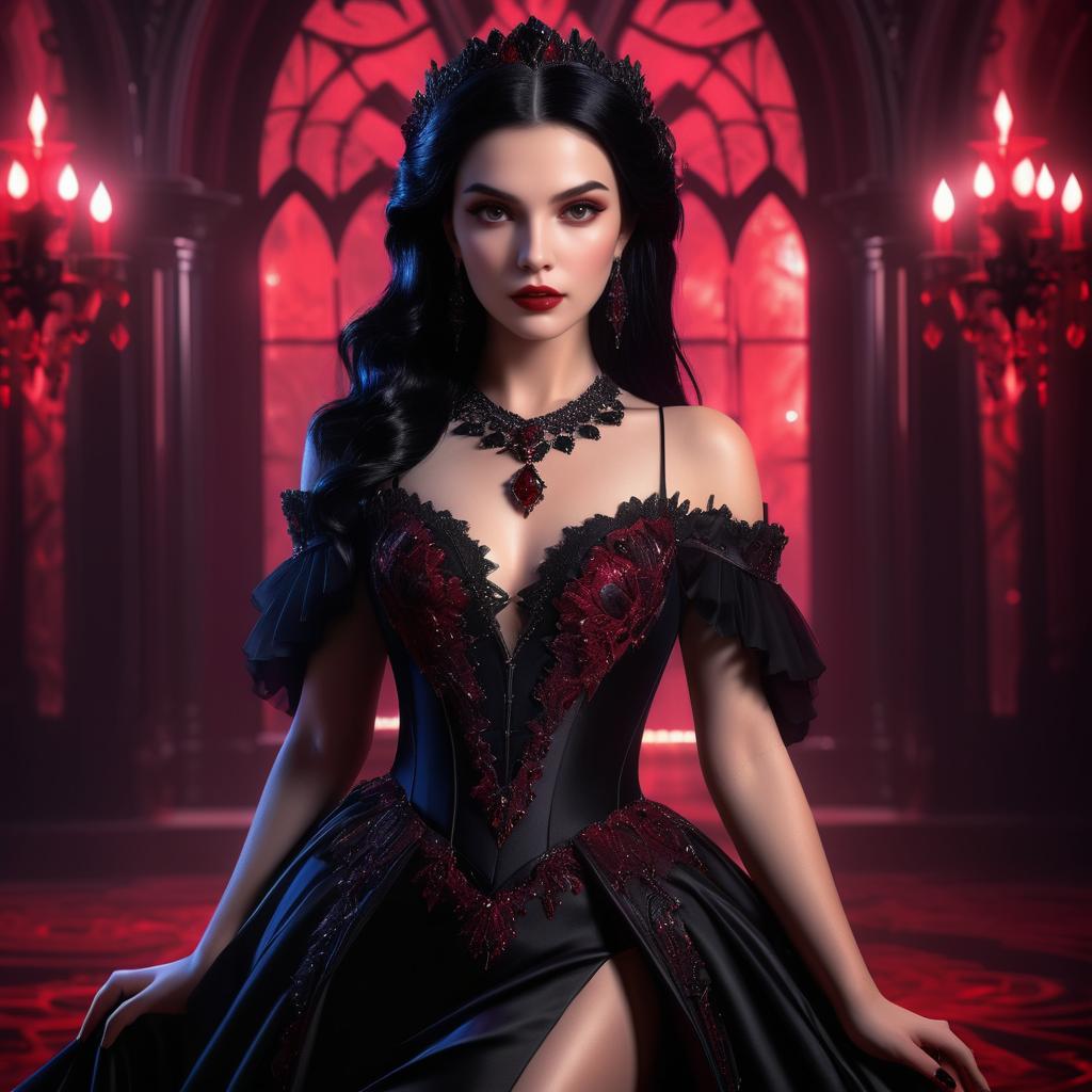 Captivating Elegant Vampire Art Creation