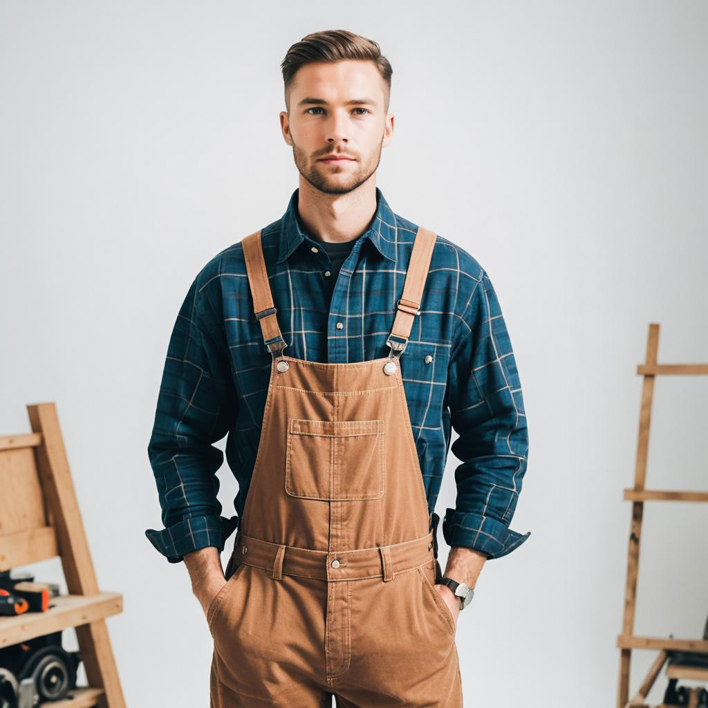 Chill Woodworker in Flannel Setting