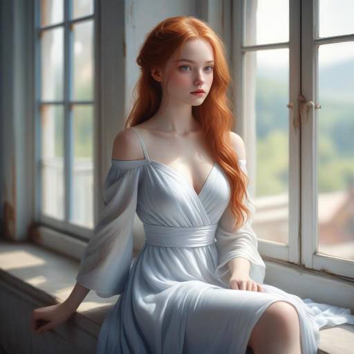 Stunning Solo Portrait of a Ginger Girl