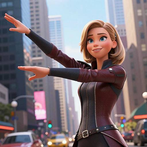 Realistic Elastigirl in Action