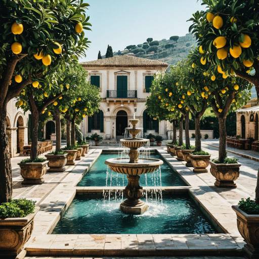 Charming Mediterranean Square with Ocean View Charming Mediterranean Square with Ocean View