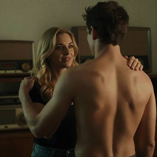 Romantic Moment in Vintage Setting