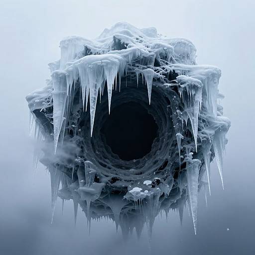 Surreal Frozen Black Hole Structure