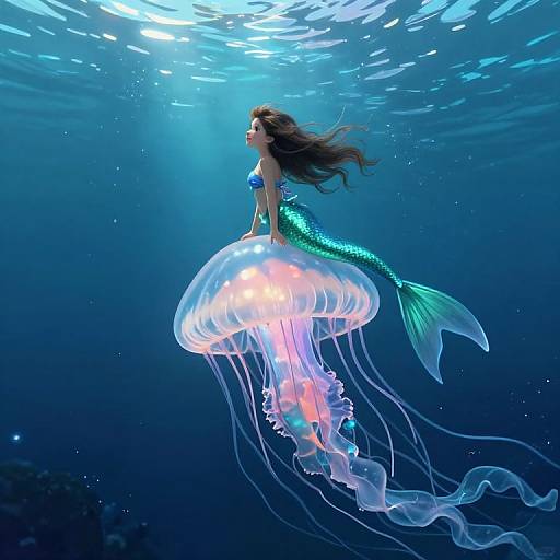 Whimsical Underwater Mermaid Fantasy