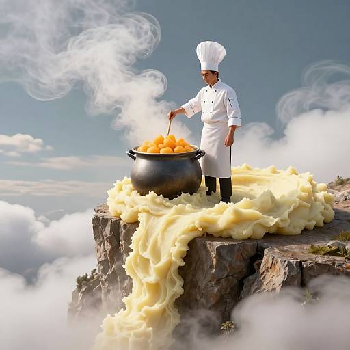 Chef on Mashed Potato Cliff