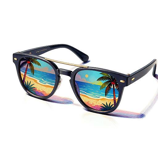 Vibrant Sunglasses Modern Art