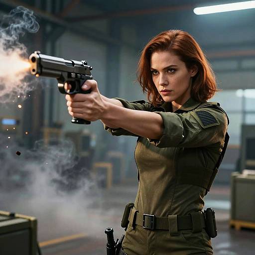 Tactical Female Agent in Industrial Action