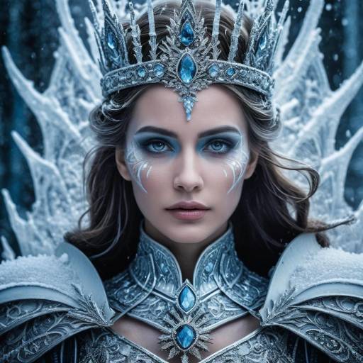 Icy Queen in Dark Fantasy Portrait