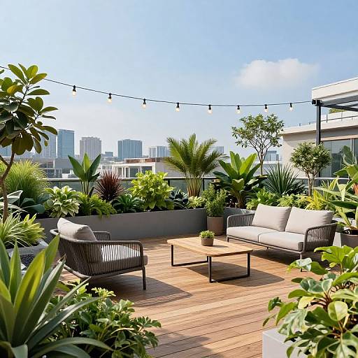 Urban Rooftop Garden Oasis