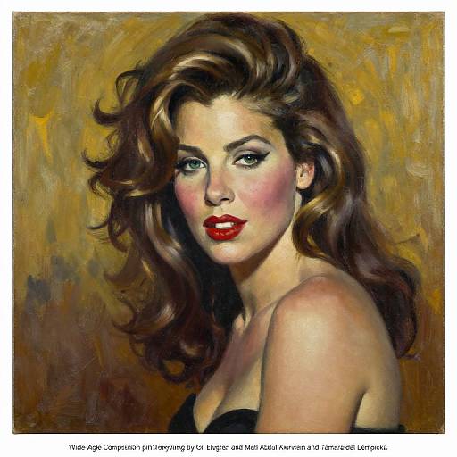 Wide-Angle Pin Up Portrait of Tina Turner