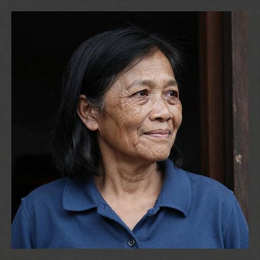 Portrait of a Smiling Older Woman