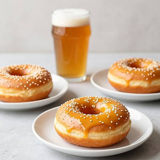 Golden Apple Maple Donuts with Beer