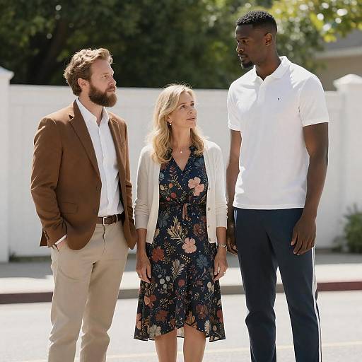 Sunny Outdoor Trio by White Fence