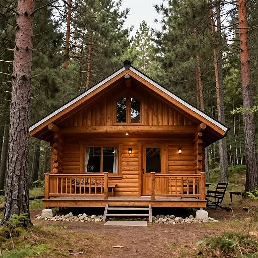 Serene Cabin Amidst Ancient Pines