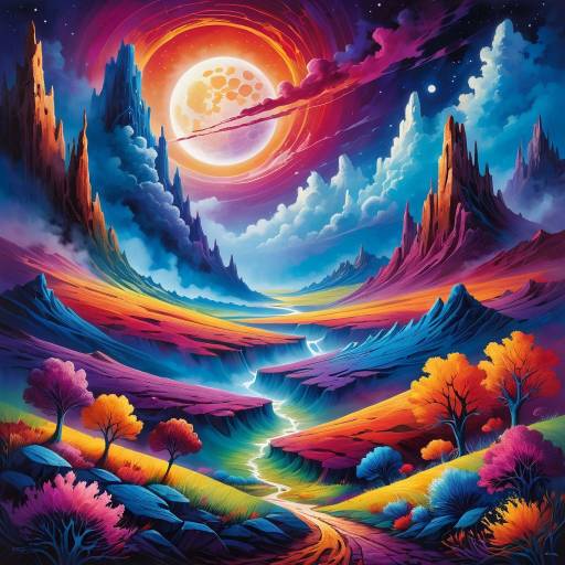 Ethereal Spirits in a Surreal Landscape Ethereal Spirits in a Surreal Landscape