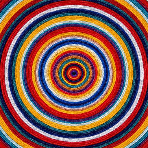 Kaleidoscopic Vibrant Mandala Tapestry