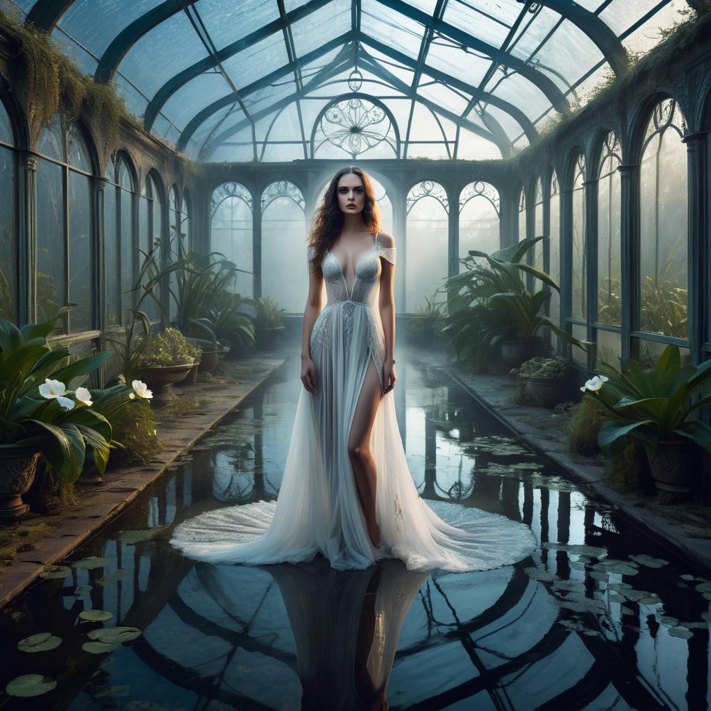 Surreal Water Magic in Abandoned Greenhouse