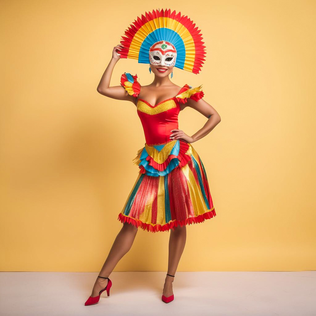 Ecstatic Tourist at Carnaval de Barranquilla