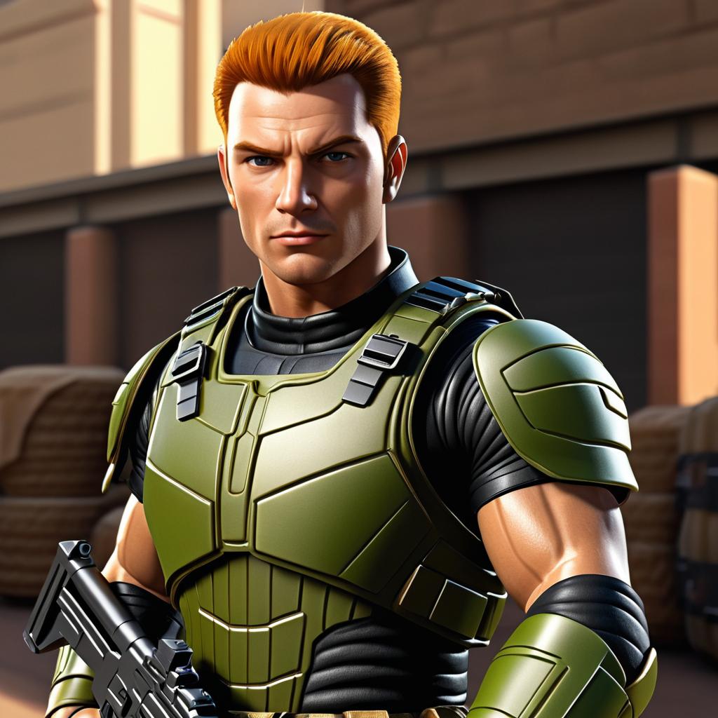 Photorealistic Jonesy from G.I. Joe