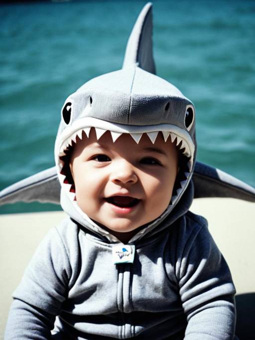 Baby in Shark Costume
