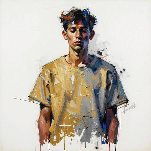 Expressionist Nested Man Silhouette