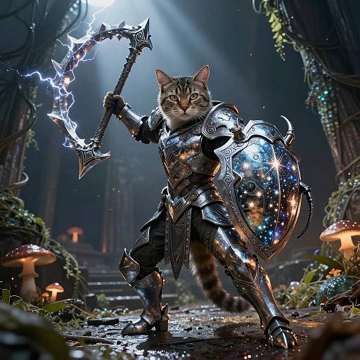 Armored Moonsteel Scarab Cat Mage