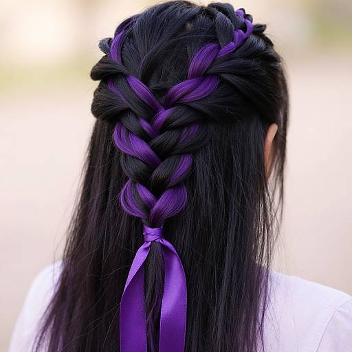 Bohemian Waterfall Braids with Ribbons