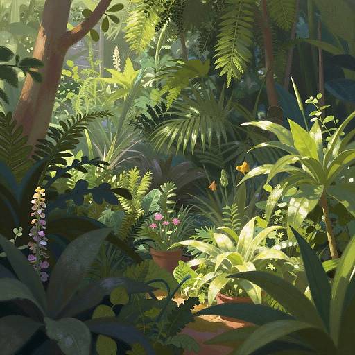 Jardín Botánico Hiperrealista Matutino