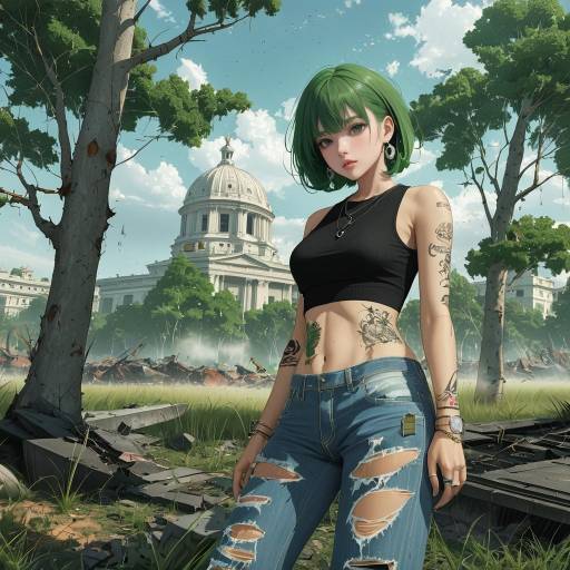 Battlefield Chic: Denim and Jewelry Style