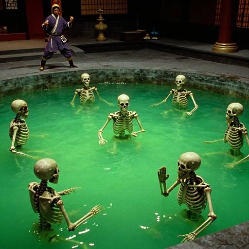 Mortal Kombat Skeletons in Acid Pool