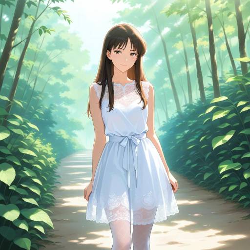 Elegant Girl in a Sunlit Vineyard Elegant Girl in a Sunlit Vineyard