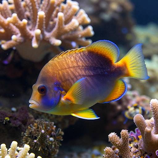 Vivid Coral Reef Fish Scene