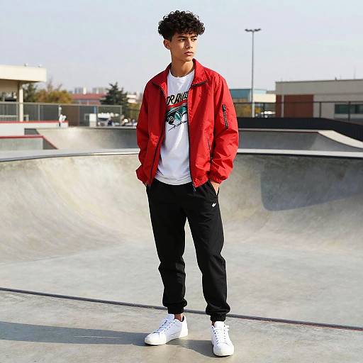 Teenage Boy at Urban Skate Park