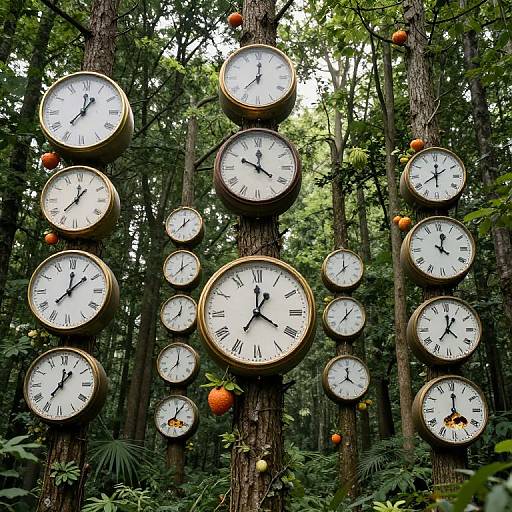 Forest of Time-Harvesting Clocks