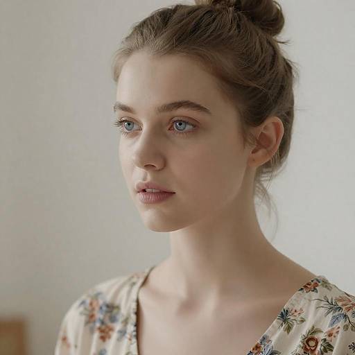 Serene Portrait of Young Woman