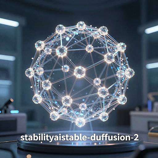 Futuristic AI Network Visualization