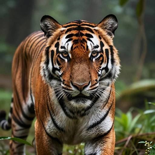 Ultra Realistic Close-Up Tiger Portrait
